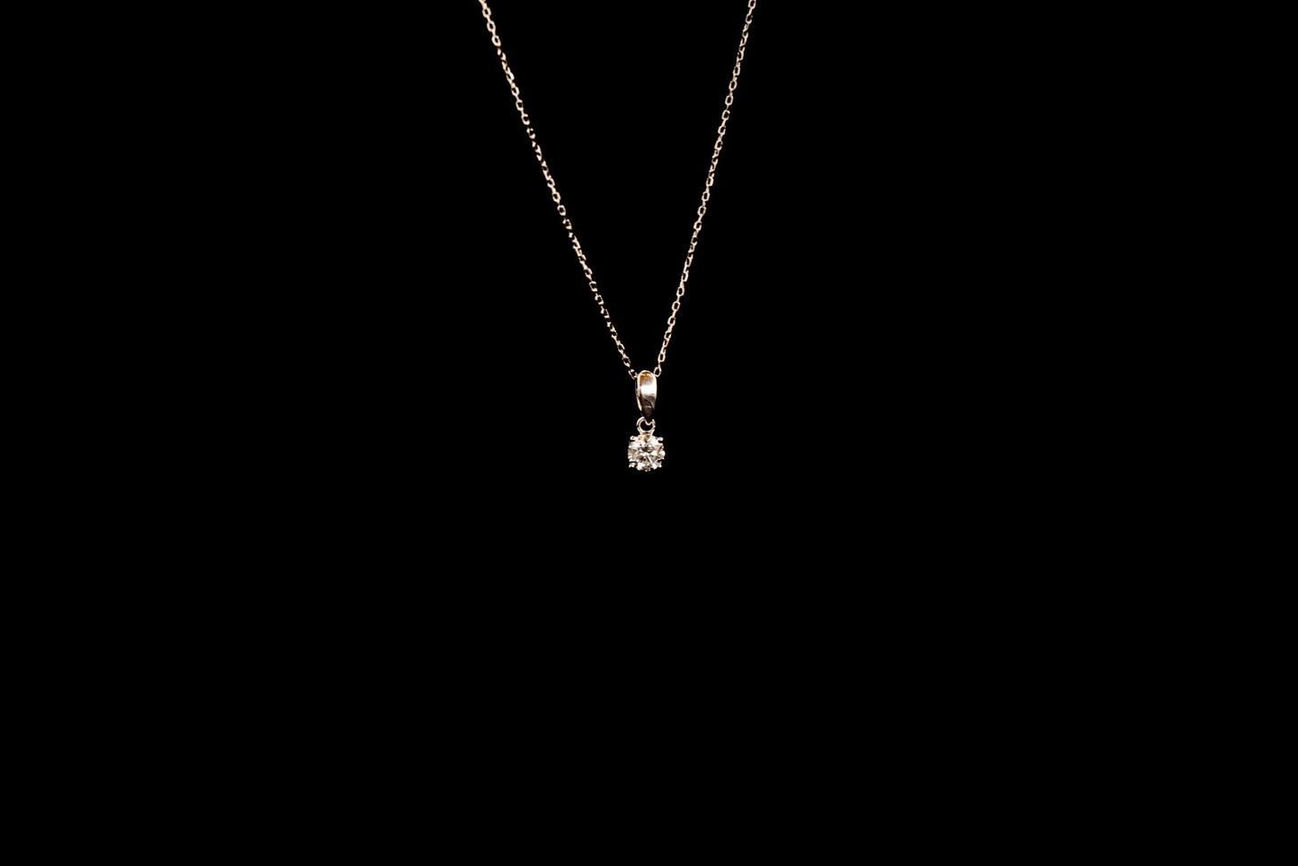 Diamant Collier aus Weißgold, 0,39 Karat