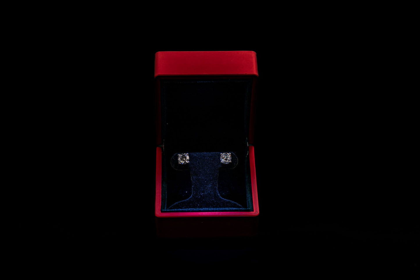 Diamanten Ohrstecker mit Weißgold, 2,04 Karat