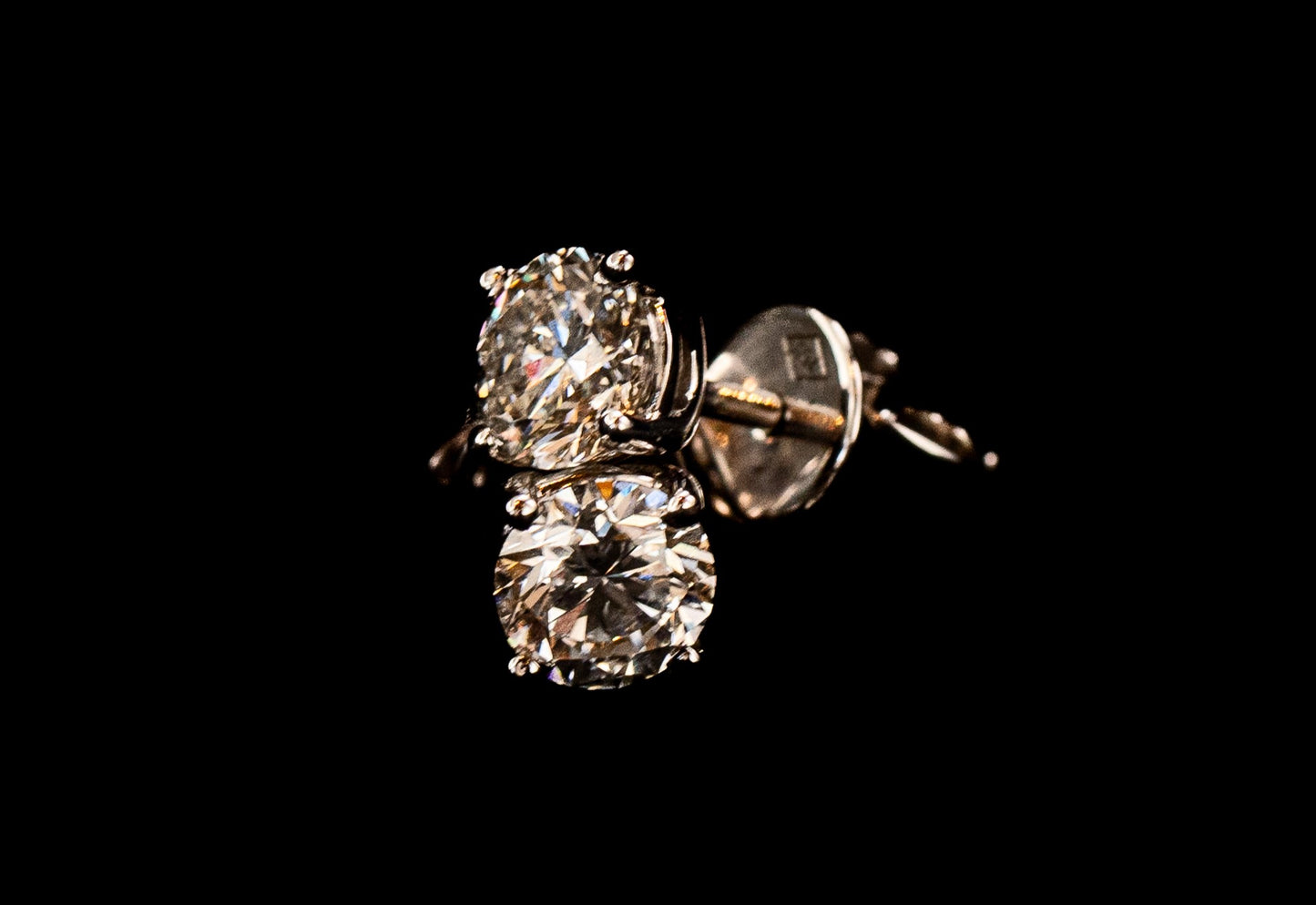 Diamanten Ohrstecker aus Weißgold